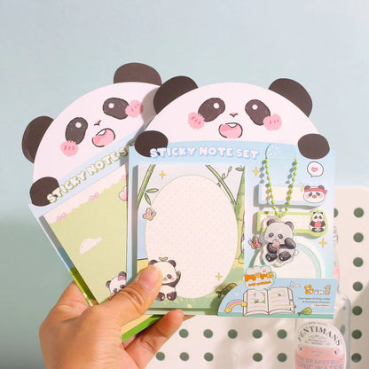 Cute Panda Puddle Sticky Note