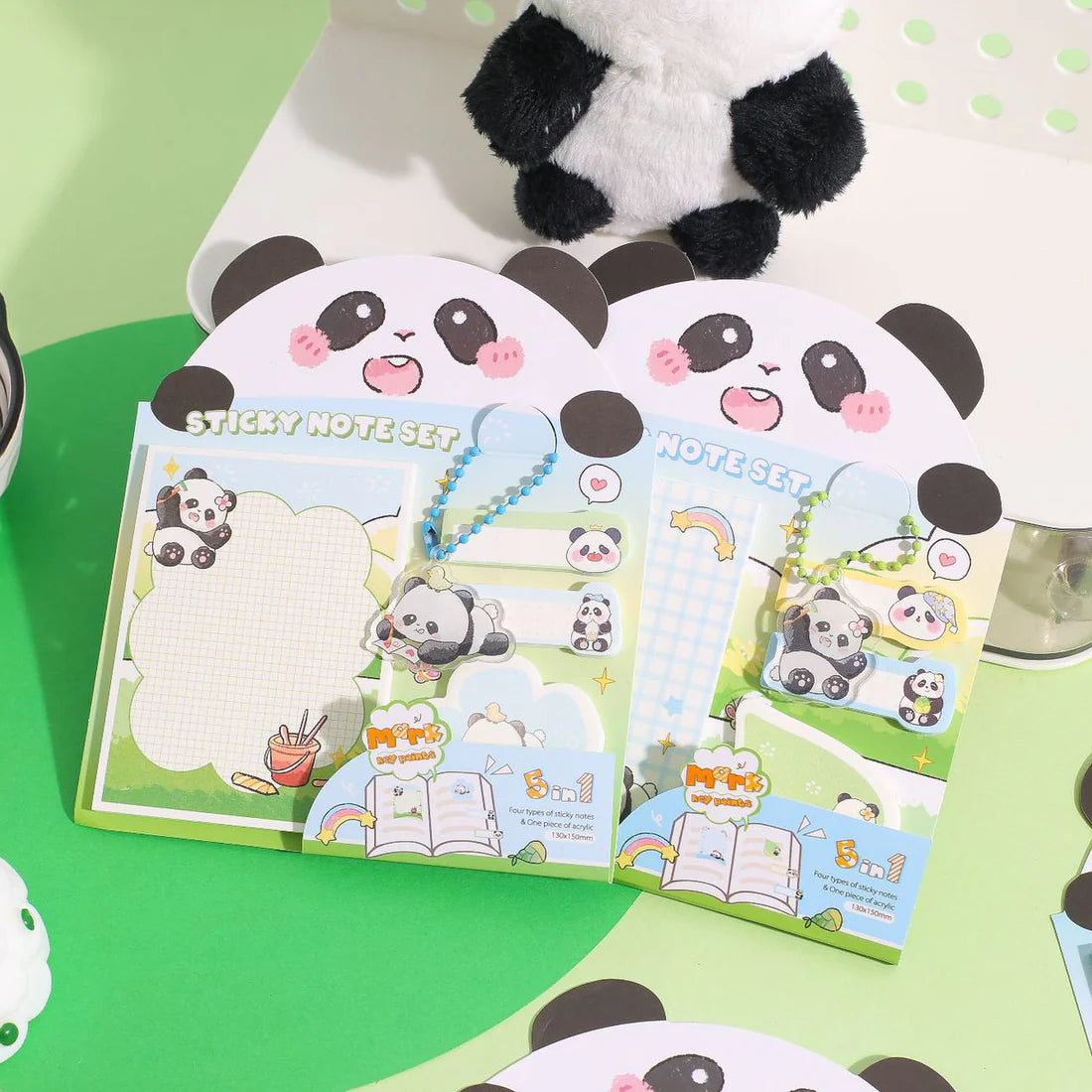 Cute Panda Puddle Sticky Note