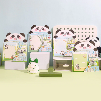 Cute Panda Puddle Sticky Note