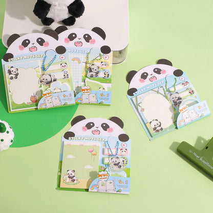 Cute Panda Puddle Sticky Note