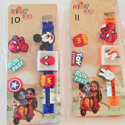 Light rakhi bands with changeable charms - Single pack