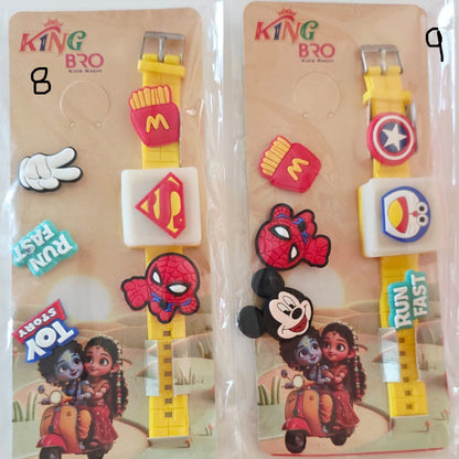 Light rakhi bands with changeable charms - Single pack