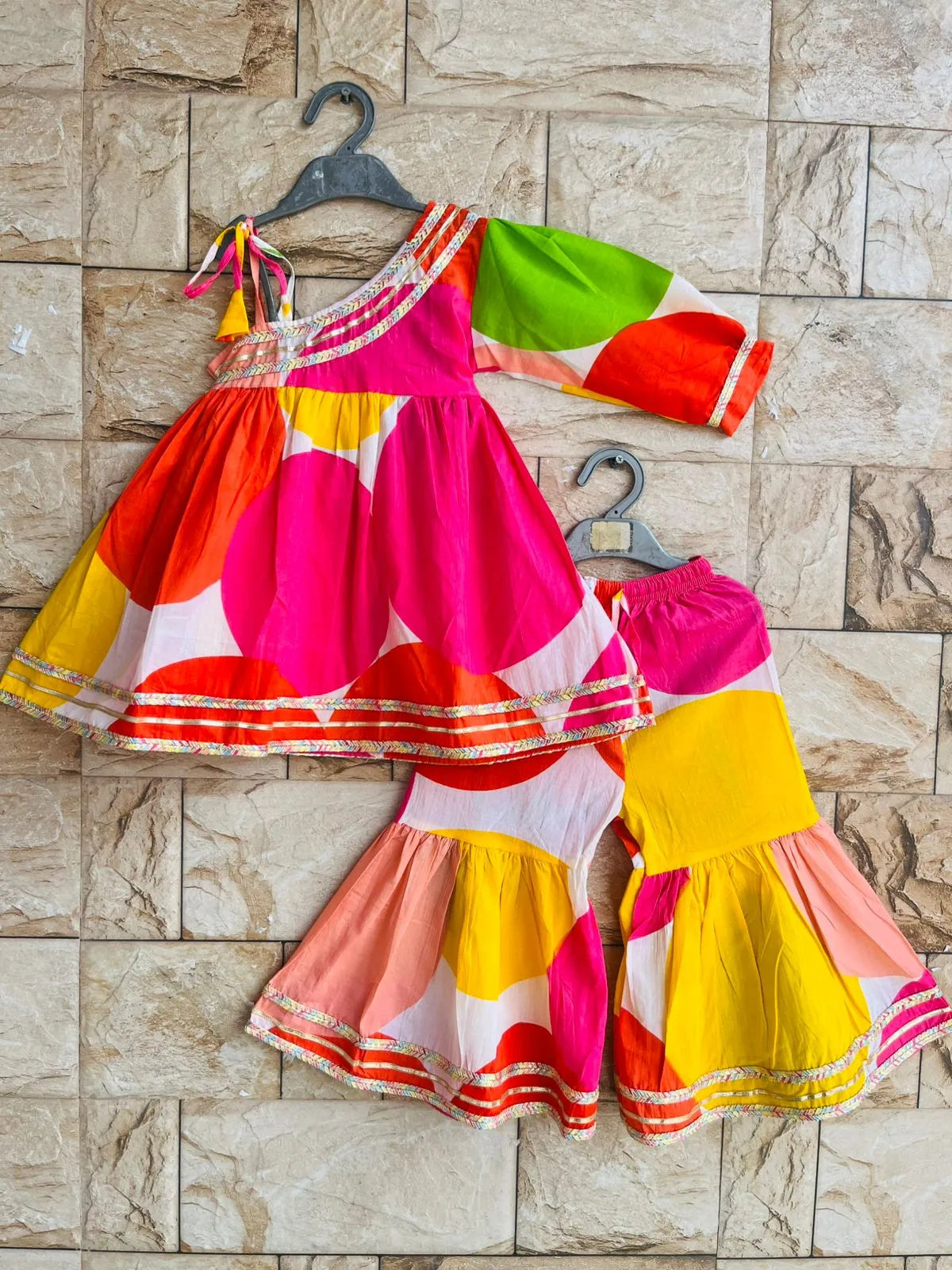Kids Sibling Set | Boys Kurta Pajama & Girls Kurti Sharara Set