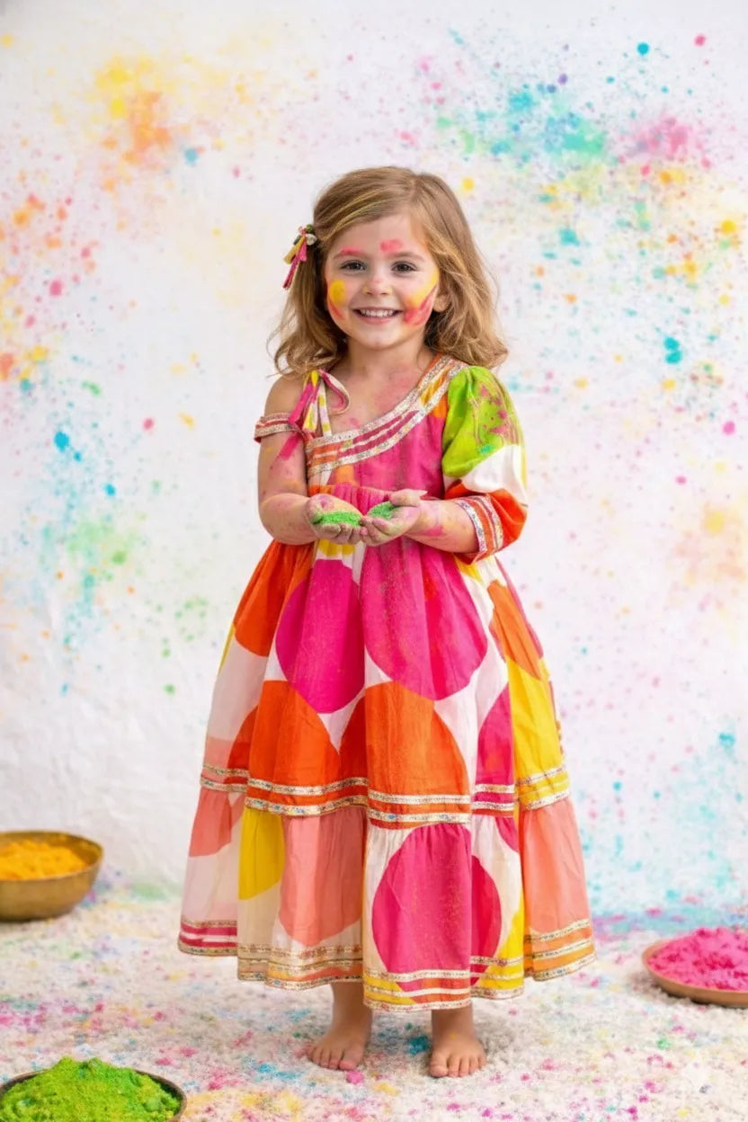 Girls Cotton traditional kurti sharara set