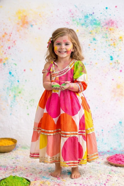 Girls Cotton traditional kurti sharara set