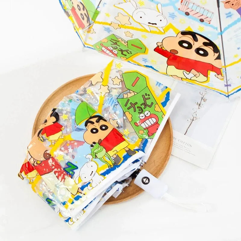Colorful cartoon-themed product packaging on a white background