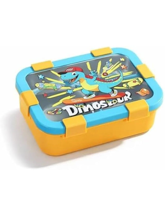 Stainless Steel 3 Compartment Bento Lunch Box with Spoon & Fork