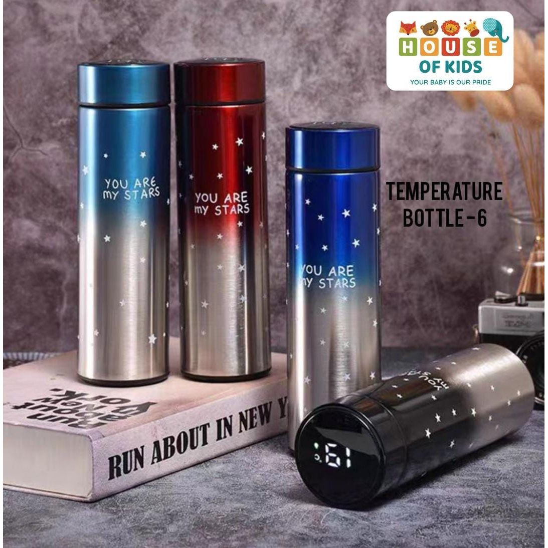 HOK Star Led Temperature Bottle