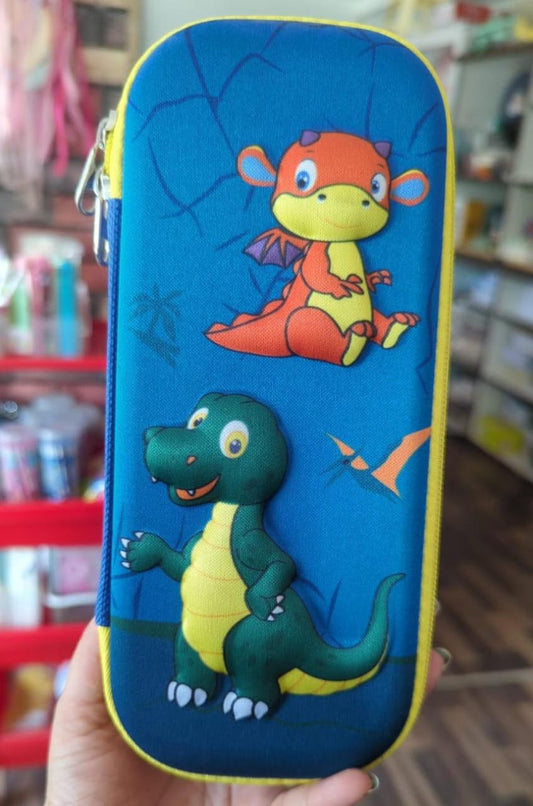 Dino 3D Embossed Pencil Case