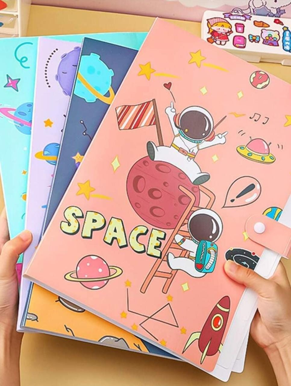 Space Theme File Folder for Kids | Certificates Pouch Holder | Kids Folder | Return Gifts Folder for Kids