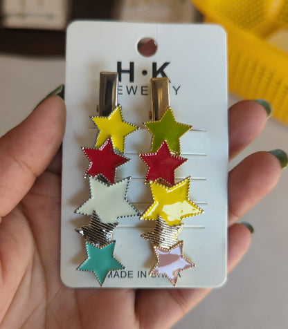 Star/Heart Shape Hair Clip Pair Set