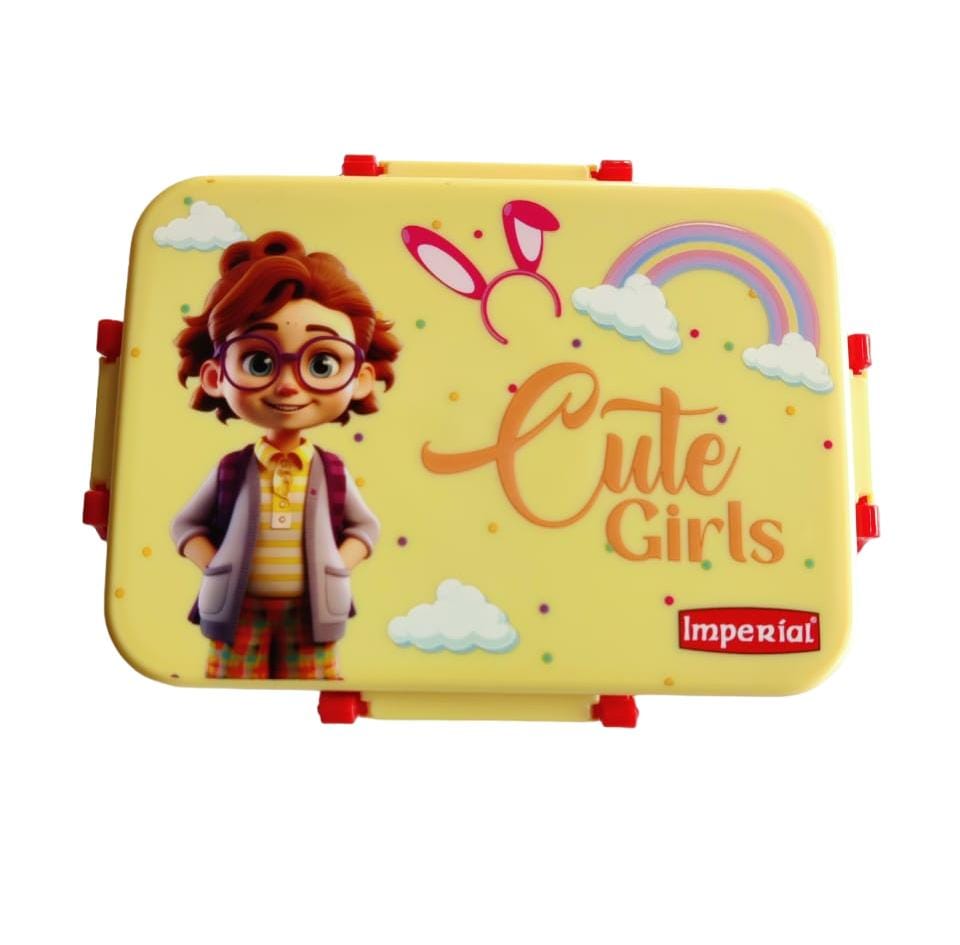 Kids Divine Small Stainless Steel Lunch Box with Steel Veggie Box- 1300 ml