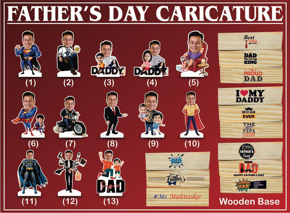 Father’s Day Caricatures (Table Stand)