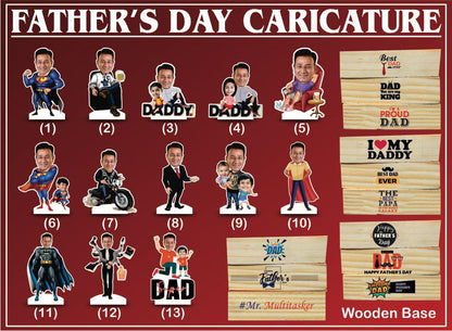 Father’s Day Caricatures (Table Stand)