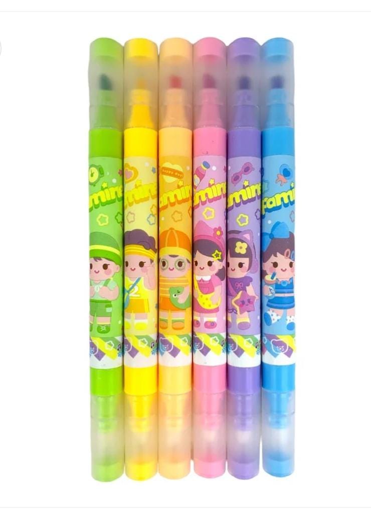 HOK 6pc Set Erasable Highlighter