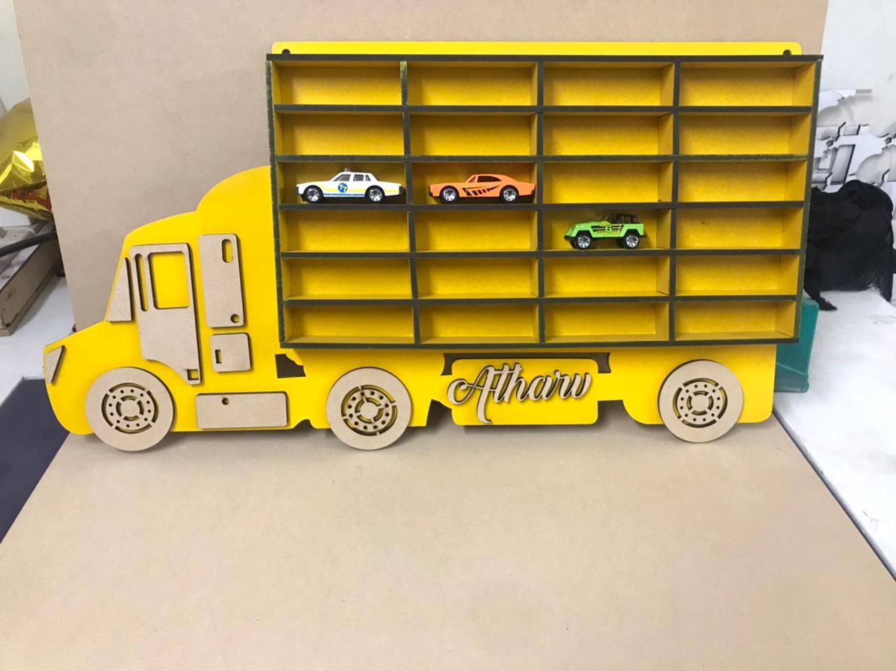 Personalised Hot Wheels Car Organiser Truck