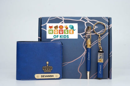 HOK Nexon Men's Wallet, Zari Pen & Zari Keychain Combo