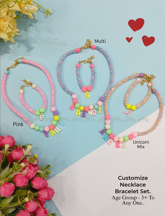 HOK Customize Name Necklace Plus Bracelet Set