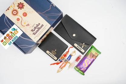 HOK Personalized Bhai- Bhabhi Rakhi Hamper