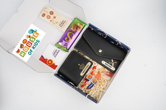 HOK Personalized Bhai- Bhabhi Rakhi Hamper