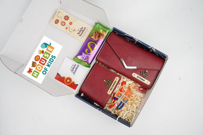 HOK Personalized Bhai-Bhabhi Rakhi Hamper