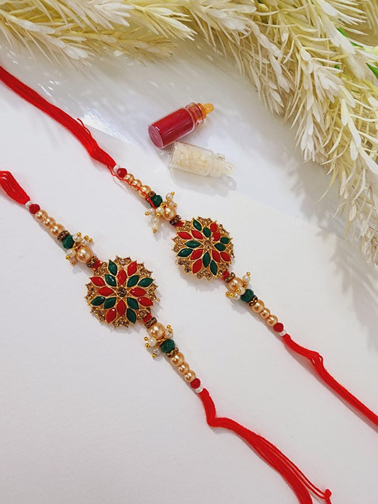 HOK Beautiful Designer Flower Rakhi