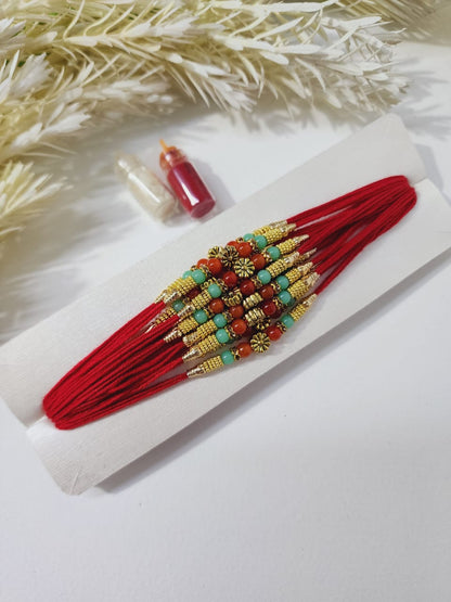 HOK Elegant Dori Rakhi's- Pack of 3pc