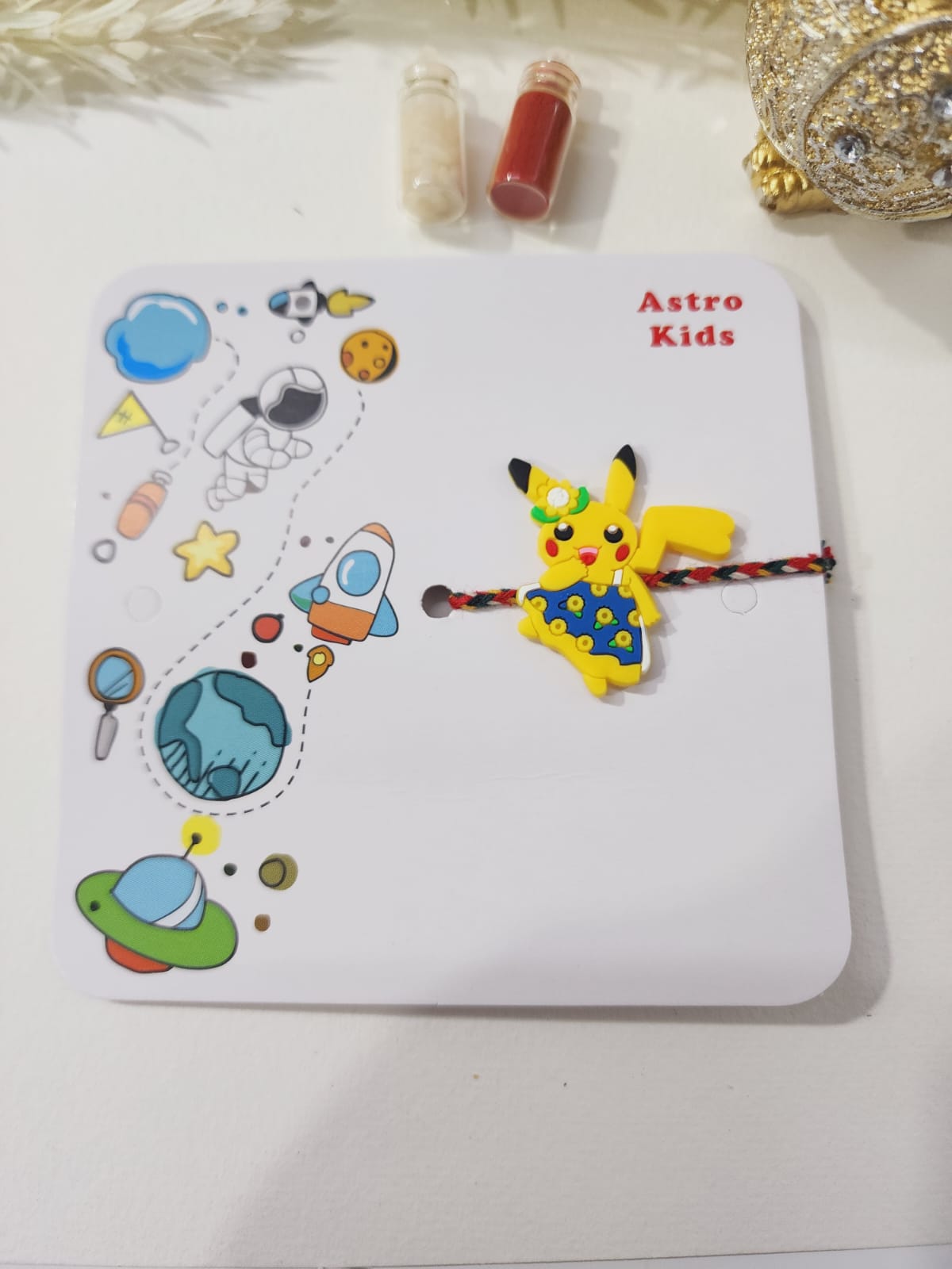 HOK Pikachu/Captain America Thread Rakhi