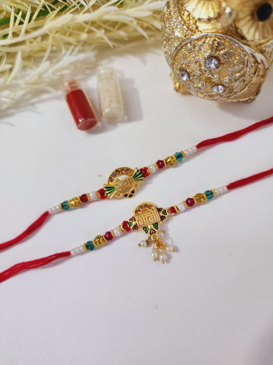 HOK Pair Rakhi- Rakhi & Lumba For Bhaiya-Bhabhi