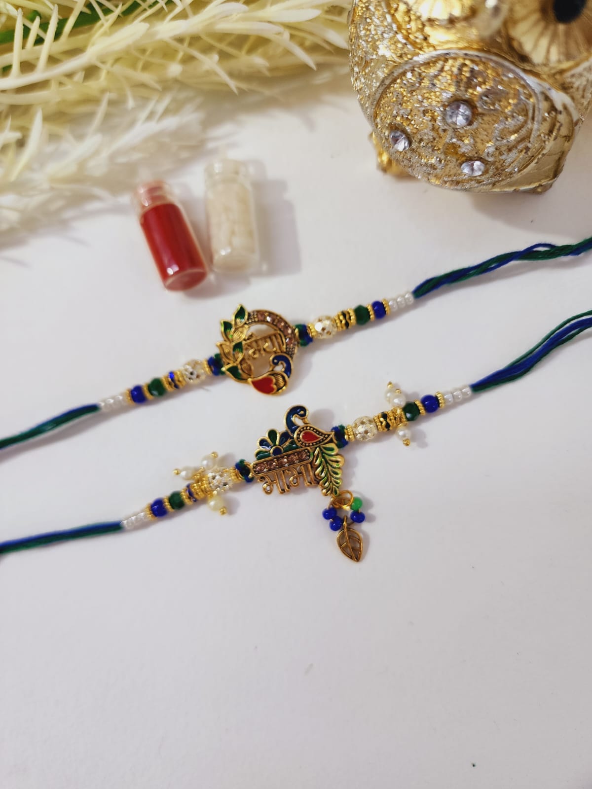 HOK Pair Rakhi- Rakhi & Lumba For Bhaiya & Bhabhi