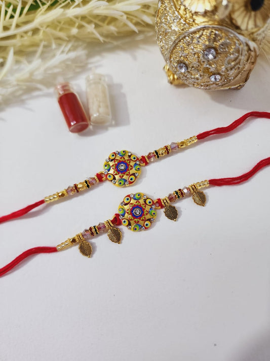 HOK Pair Rakhi- Rakhi & Lumba For Bhaiya & Bhabhi