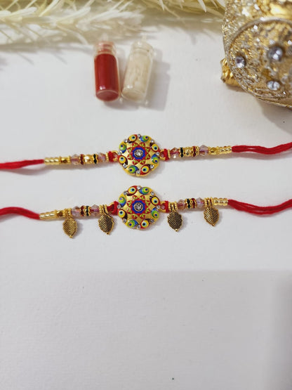 HOK Pair Rakhi- Rakhi & Lumba For Bhaiya & Bhabhi