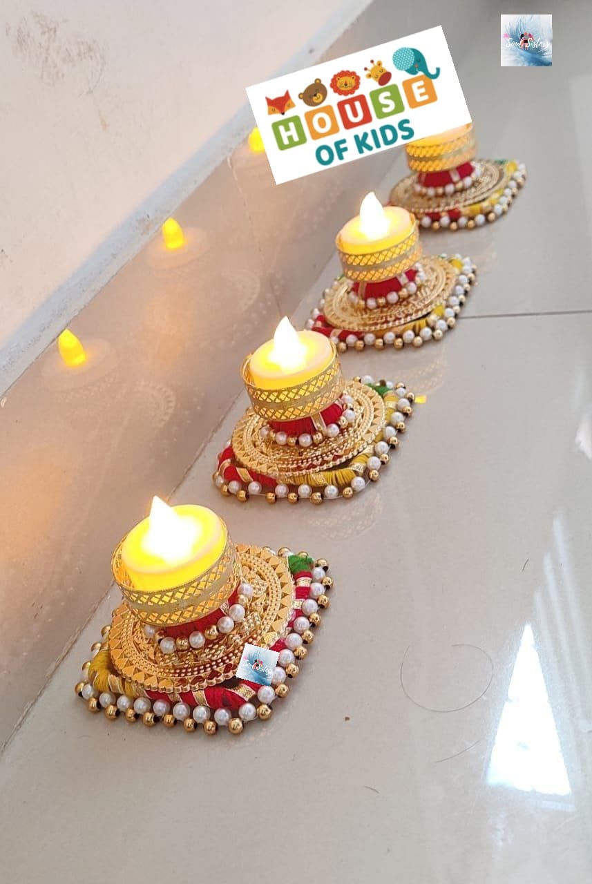 HOK 4pc Diya Set- Set of 4 Pc