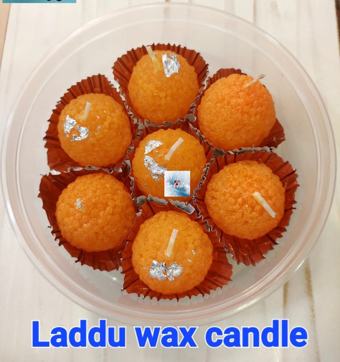 HOK 7 PC Motichoor Laddu Candle