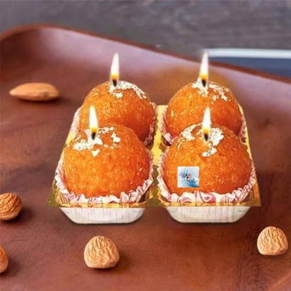 HOK 7 PC Motichoor Laddu Candle