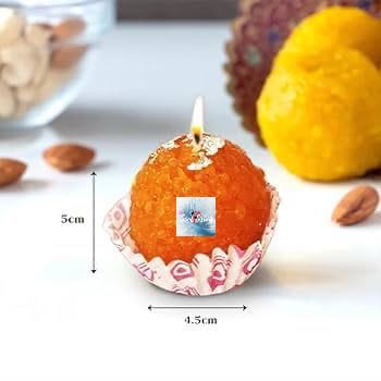 HOK 7 PC Motichoor Laddu Candle