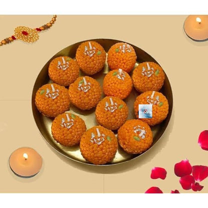 HOK 7 PC Motichoor Laddu Candle