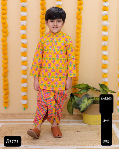 HOK Boys Kurta Dhoti Set