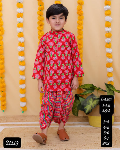 HOK Boys Kurta Dhoti Set