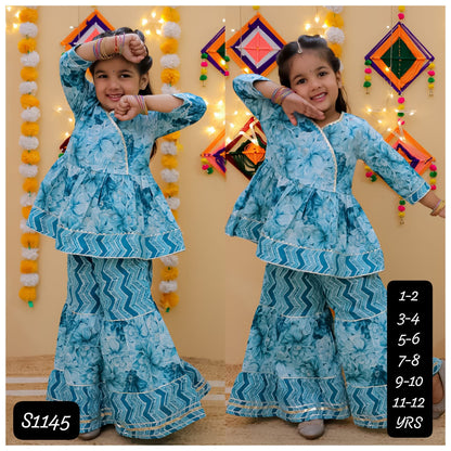 HOK Girls Angrakha Sharara Set