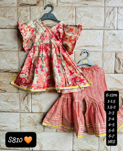 HOK Girls Kurti Sharara Set