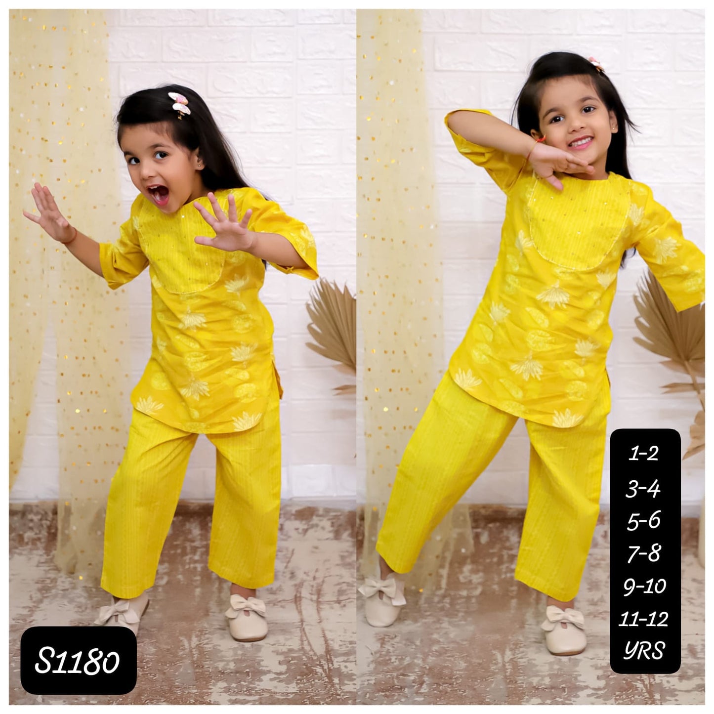 HOK Girls Kurti Pant Set