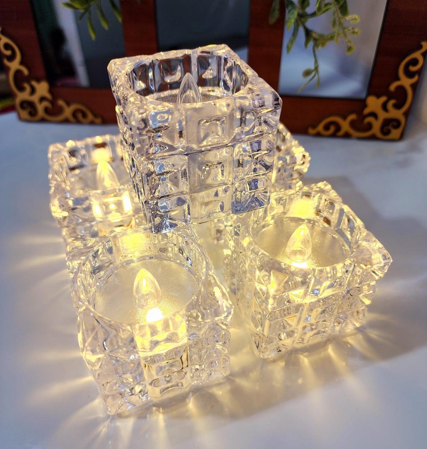 HOK LED Diamond Candle- Pack of 2pc