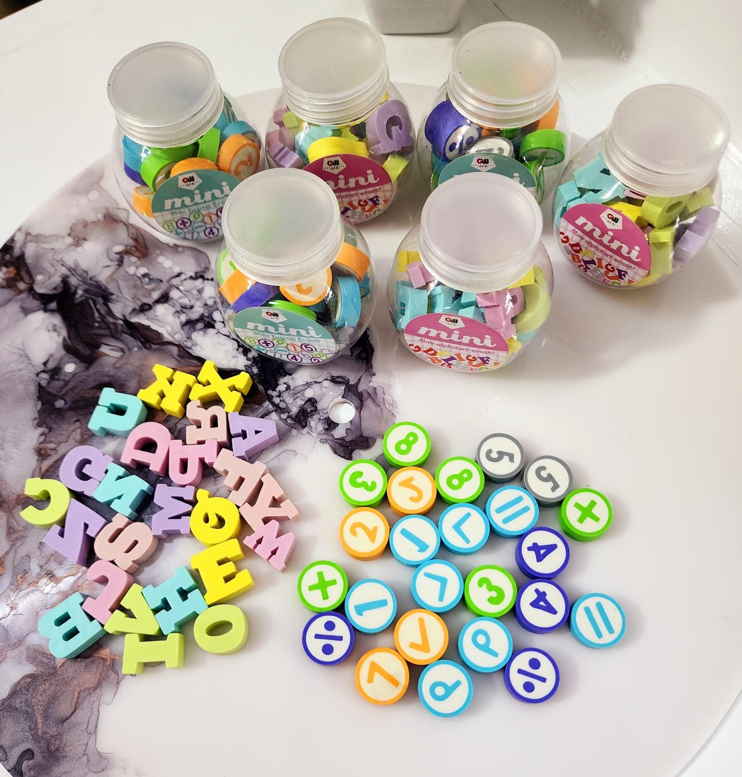 HOK Mini Alphabet/Number Erasers