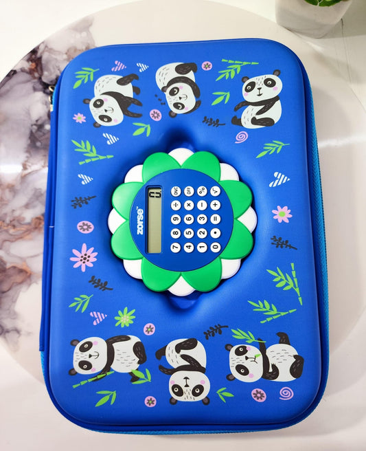 HOK Rectangular Hard Case Panda Calculator Pouch