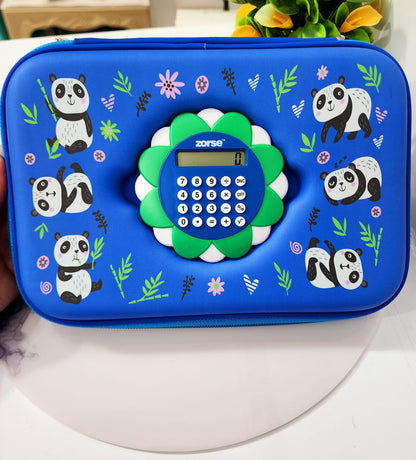 HOK Rectangular Hard Case Panda Calculator Pouch