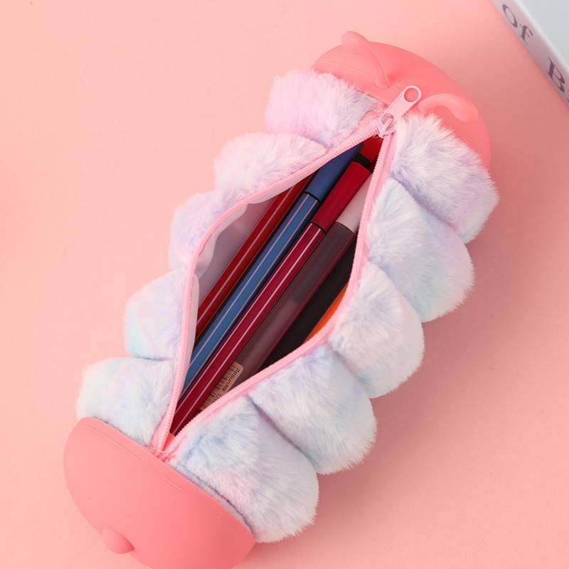 HOK Cute Animal Plush Pencil Pouch