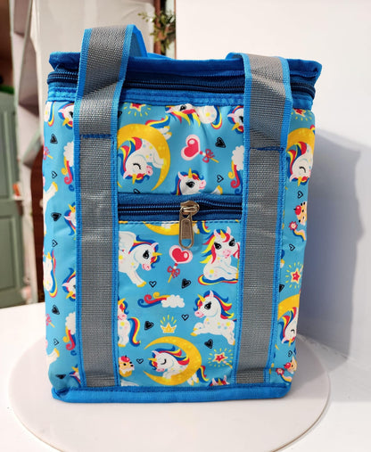 HOK Kids Cute Cartoon Printed Lunch Bag