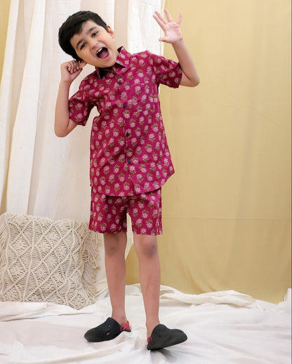 HOK Boys Shirt & shorts Coord Set