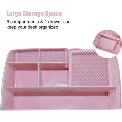 HOK Multifunctional Metal Desk Organizer